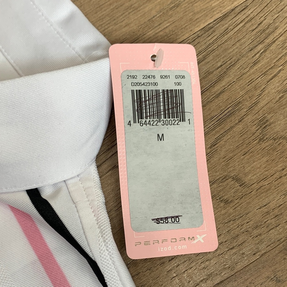 NWT Izod PerformX Breast Cancer Awareness Polo Size Medium - Picture 3 of 11